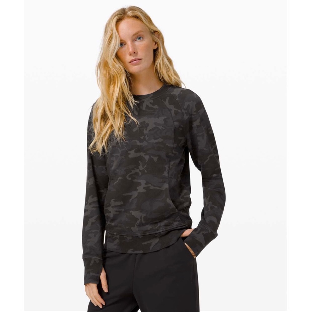 lululemon athletica Black Camo Sweatshirt
